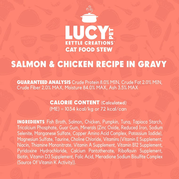 Lucy Pet Kettle Creations Gravy Wet Cat Food (2.75 oz x 12 cans) - Cat Food 19