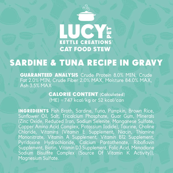 Lucy Pet Kettle Creations Gravy Wet Cat Food (2.75 oz x 12 cans) - Cat Food 6
