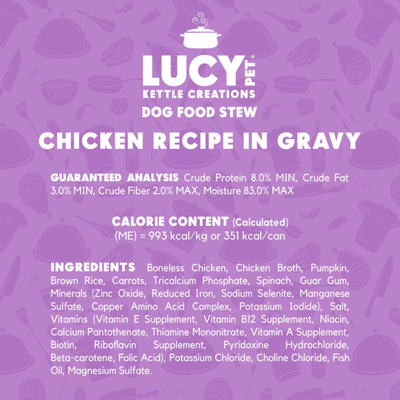 Lucy Pet Kettle Creations Gravy Wet Dog Food (12.5 oz x 12 cans) - Dog Food 4