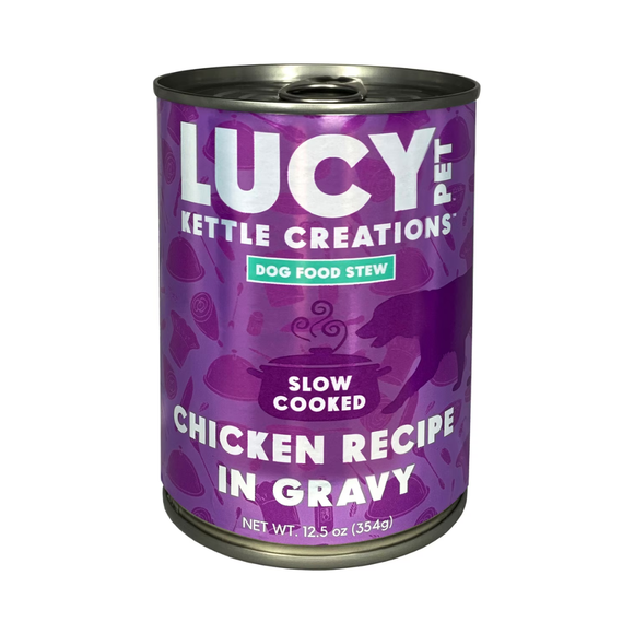 Lucy Pet Kettle Creations Gravy Wet Dog Food (12.5 oz x 12 cans) - Chicken Recipe - Dog Food 1