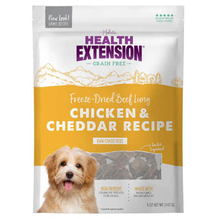 Health Extension Bully Puffs Chicken & Cheddar Dog Treats (5 oz)