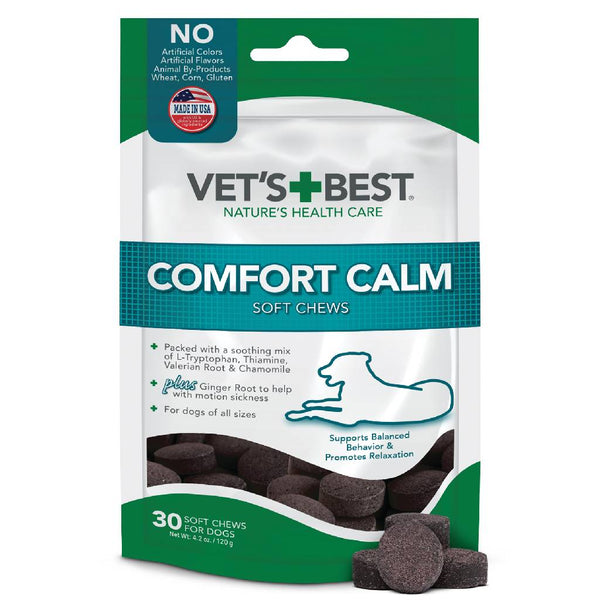 Vet's Best Comfort Calm Supplement Chews For Dogs (30 Soft Chews)