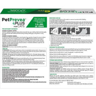 PetPrevea Plus Topical Treatment for Cats over 1.5 lbs (3 doses)