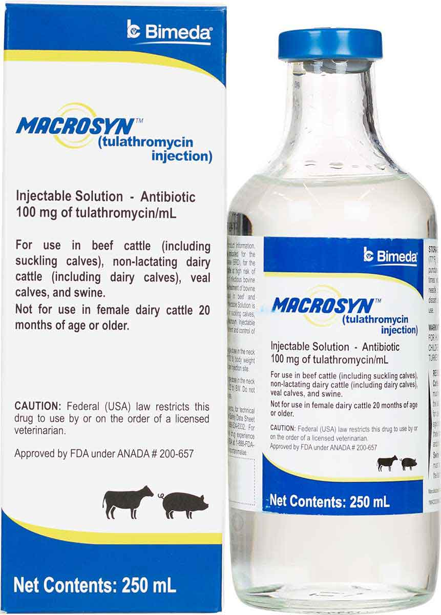 Macrosyn Injection - Antibiotic for Cattle and Swine Health