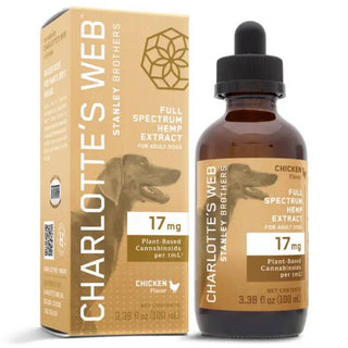 Charlotte's Web Full Spectrum Hemp Extract for Dogs, Chicken Flavor 17 mg (100 ml)