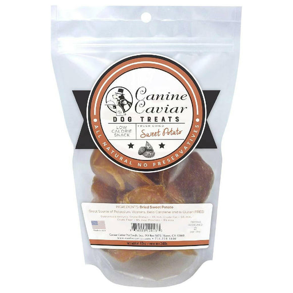 Canine Caviar Dried Sweet Potato Dog Training Treats (12 Oz )