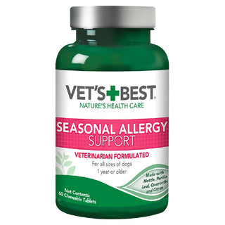 Vet's Best Seasonal Allergy Support Chewable Tablets For Dogs (60 Tablets)