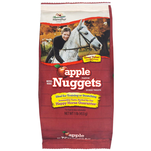 Manna Pro Apple Bite-Sized Nugget Treats for Horses - 1-lb - Horse Treats 7