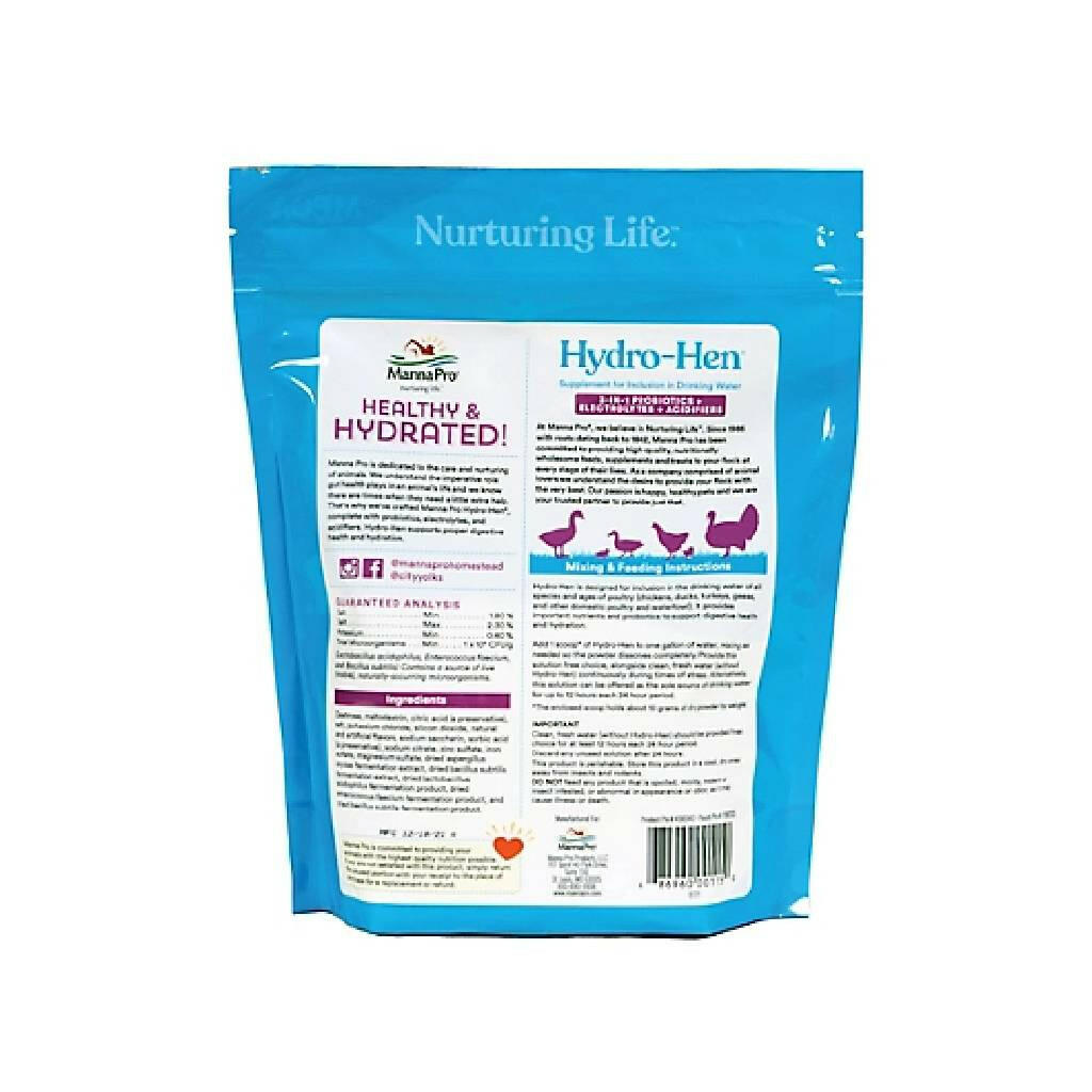 Chicken Probiotics and Electrolytes: Hydro Hen Supplement