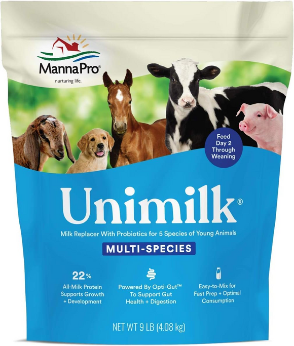 Manna Pro Unimilk Multi-Species Milk Replacer - 9-lb - Pet Vitamins & Supplements 4