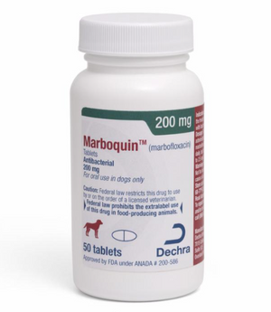 Marboquin (marbofloxacin) Tablets 200mg - Online Dog Pharmacy: Supplements Vitamins and Medication 1