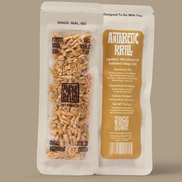 Max & Bella Freeze-Dried Treats for Dogs & Cats - Antarctic Krill / 3 - Pack - Dog Treats 6
