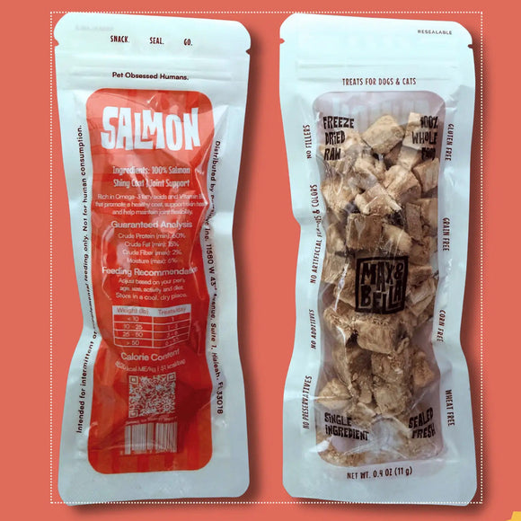 Max & Bella Freeze-Dried Treats for Dogs & Cats - Salmon / 3 - Pack - Dog Treats 5