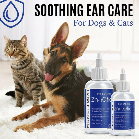 MAXI/GUARD Zn4.5 Otic Natural Ear Care Solution with Complexed Zinc - Dog Ear Care 7