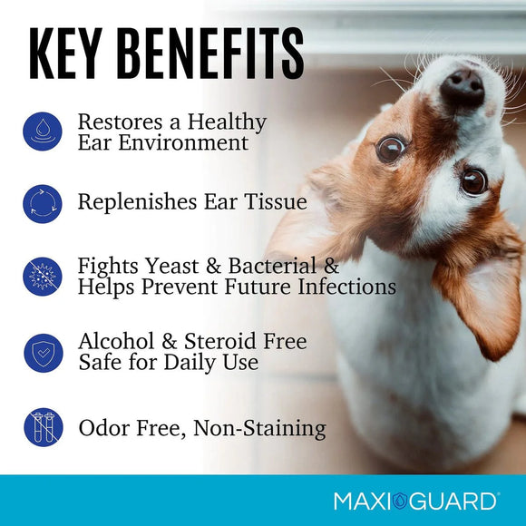 MAXI/GUARD Zn4.5 Otic Natural Ear Care Solution with Complexed Zinc - Dog Ear Care 6