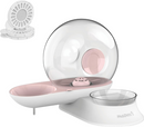 McLovin’s Gravity 2-in-1 Water Dispenser with Food Bowl for Dogs & Cats - Pink - Water Fountains 9