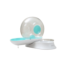 McLovin’s Gravity 2-in-1 Water Dispenser with Food Bowl for Dogs & Cats - Blue - Water Fountains 1