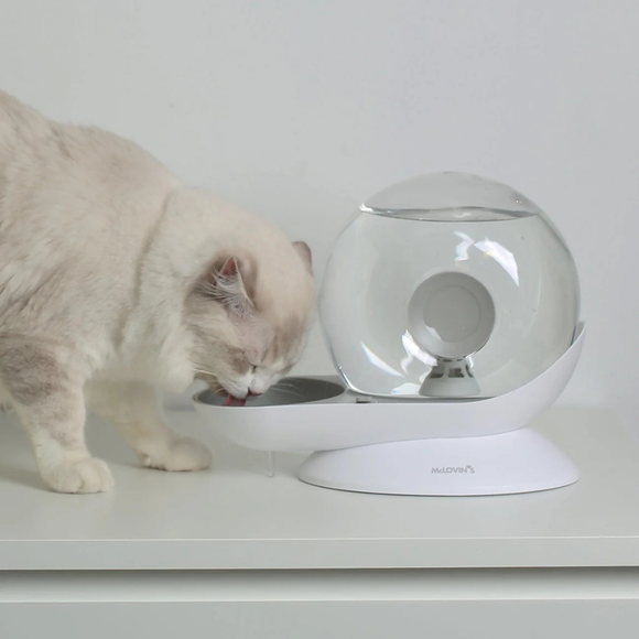 McLovin’s Gravity Pet Water Dispenser for Dogs & Cats - Gray - Pet Bowls Feeders & Waterers 3