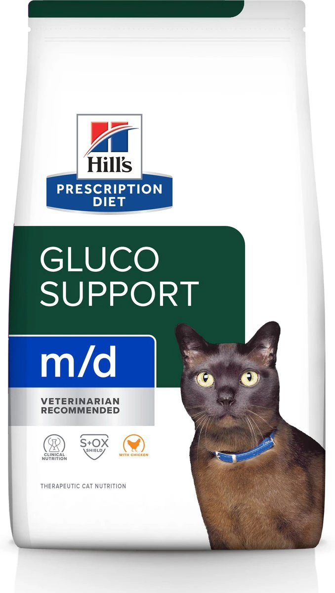 Hill's Prescription Diet m/d GlucoSupport Chicken Flavor Dry Cat Food