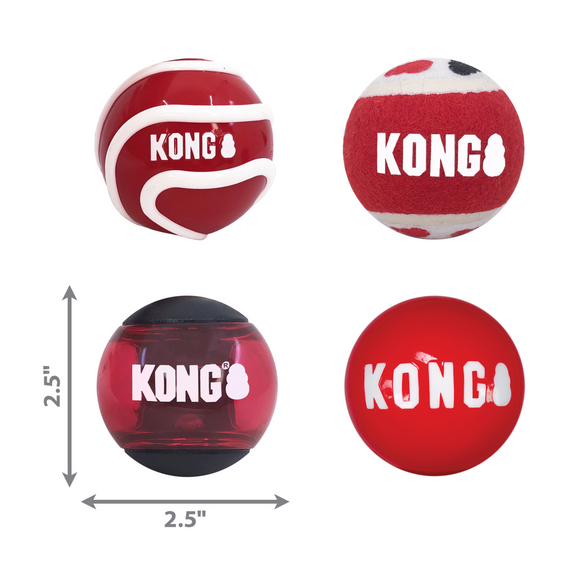 Kong Signature Ball Toy For Dogs - (assorted colors)