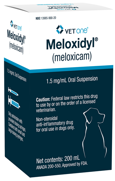 Meloxidyl (Meloxicam) Oral Suspension for Dogs 1.5 mg/ml - 200 ml Bottle - Pet Medicine 4