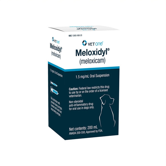 Meloxidyl (Meloxicam) Oral Suspension for Dogs 1.5 mg/ml - 200 ml bottle - Pet Medicine 2