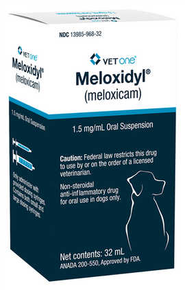 Meloxidyl (Meloxicam) Oral Suspension for Dogs 1.5 mg/ml - 32 ml bottle - Pet Medicine 2