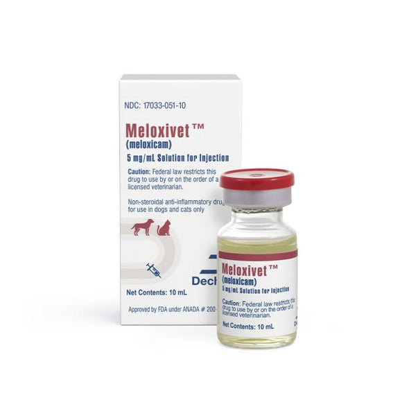 Meloxivet (meloxicam) Solution for Injection for Dogs & Cats Pet Medicine.