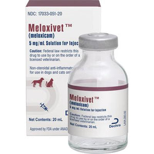 Meloxivet (meloxicam) Solution for Injection for Dogs & Cats Pet Medicine.