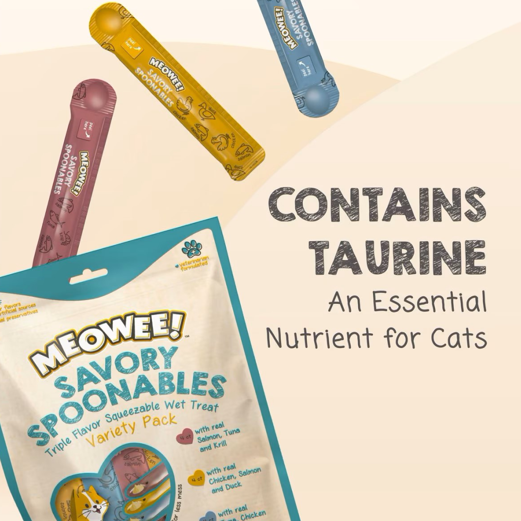 Meowee! Savory Spoonables Lickable Treats For Cats - Variety Pack
