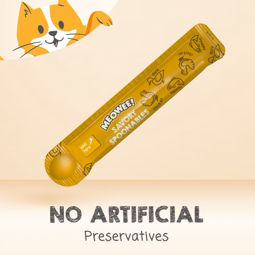 Meowee! Savory Spoonables Lickable Treats For Cats - Variety Pack