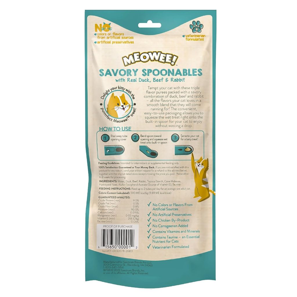 Savory Spoonables with Duck, Beef & Rabbit – Lickable Cat Treats