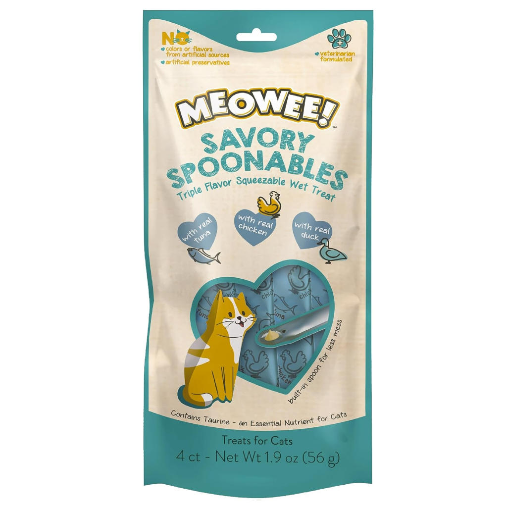 Savory Spoonables Tuna, Chicken & Duck – Lickable Cat Treats