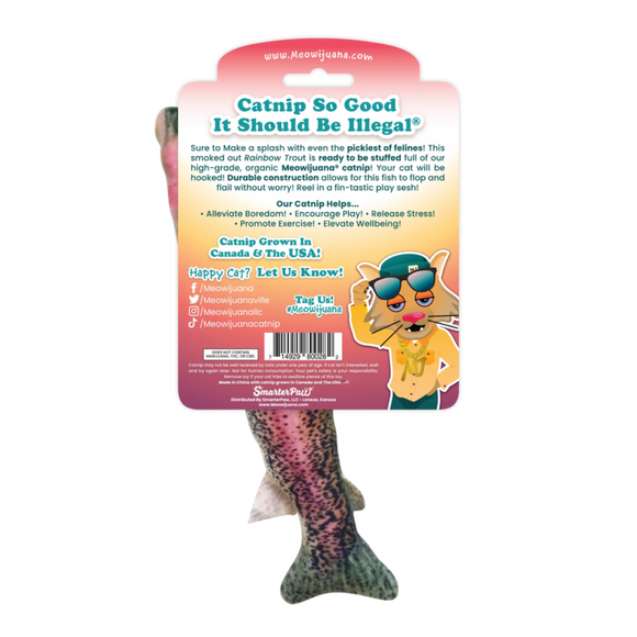 Meowijuana Refillable Get Smoked Fish Cat Toy with Refillable Catnip - Cat Toys 4