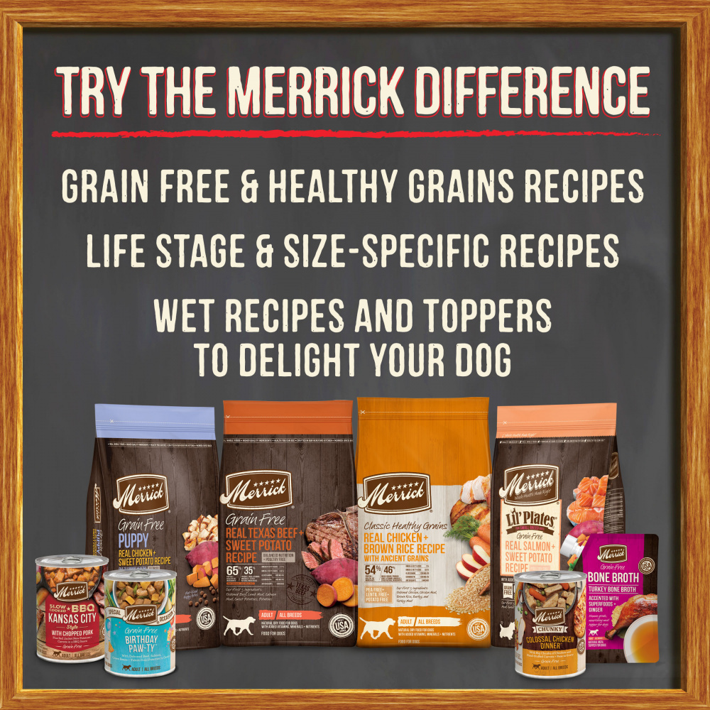 Merrick Grain Free 96% Real Beef Lamb & Buffalo Canned Dog