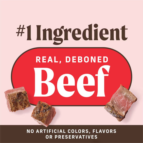 Merrick Power Bites Soft & Chewy Grain Free Real Beef Dog Treats (6 oz) - Soft & Chewy Dog Treats 4