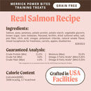 Merrick Power Bites Soft & Chewy Grain Free Real Salmon Dog Treats (6 oz) - Soft & Chewy Dog Treats 6
