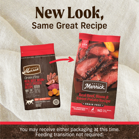 Fee Merrick Merrick Premium Grain Free Dry Adult Wholesome And Natural Kibble With Beef