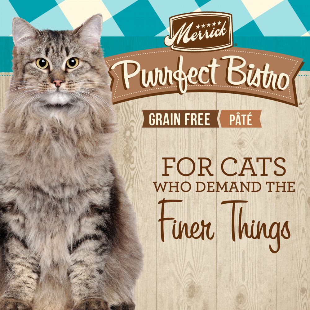 Merrick Purrfect Bistro Duck Pate Grain Free Canned Cat Food