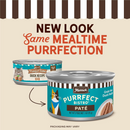 Merrick Purrfect Bistro Grain Free Premium Soft Canned Pate Adult Wet Cat Food High Protein Duck Recipe - 3-oz, case