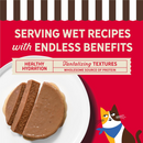 Merrick Purrfect Bistro Grain Free Premium Soft Canned Pate Adult Wet Cat Food High Protein Beef Recipe - 3-oz, case