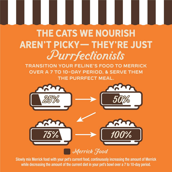 Merrick Purrfect Bistro Grain Free Premium Soft Canned Pate Adult Wet Cat Food High Protein Chicken Recipe - 3-oz, case