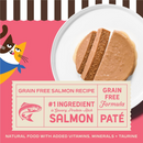 Merrick Purrfect Bistro Grain Free Premium Soft Canned Pate Adult Wet Cat Food High Protein Salmon Recipe 3-oz case