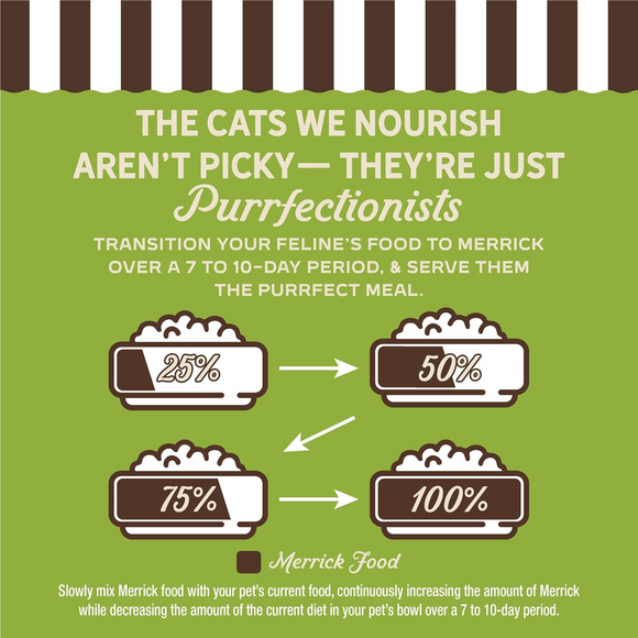 Merrick Purrfect Bistro Grain Free Premium Soft Canned Pate Adult Wet Cat Food High Protein Turkey Recipe - 3-oz, case
