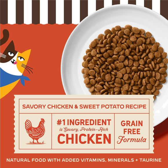 Merrick Purrfect Bistro Grain Free Savory Chicken & Sweet Potato Recipe Dry Cat Food - Cat Food 2