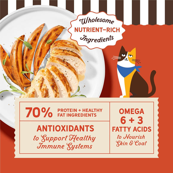 Merrick Purrfect Bistro Grain Free Savory Chicken & Sweet Potato Recipe Dry Cat Food - Cat Food 7