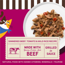 Merrick Purrfect Bistro Grilled in Sauce Adult Wet Cat Food Simmered Beef Tomato & Wild Rice Recipe (3 oz x 24 cans)