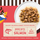 Merrick Purrfect Bistro Premium Canned Adult Wet Cat Food Savory Salmon & Sweet Potato Recipe in Rich Gravy (3 oz x 24