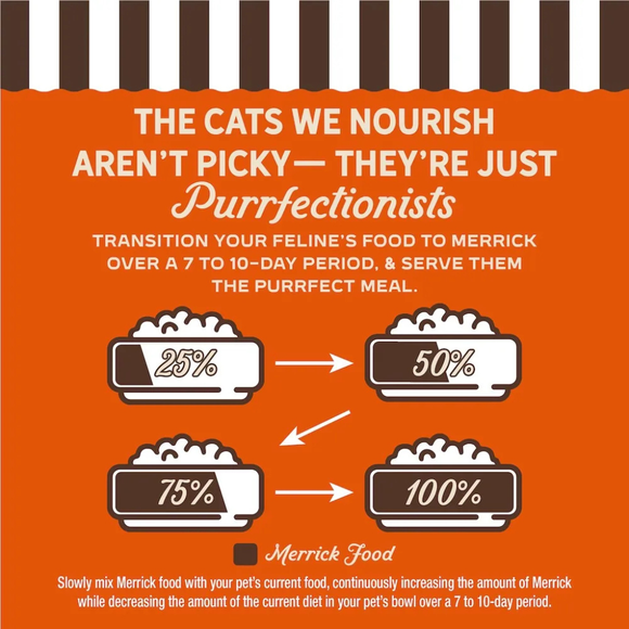 Merrick Purrfect Bistro Premium Canned Adult Wet Cat Food Stewed Chicken Beef & Carrot Recipe in Rich Gravy (3 oz x 24