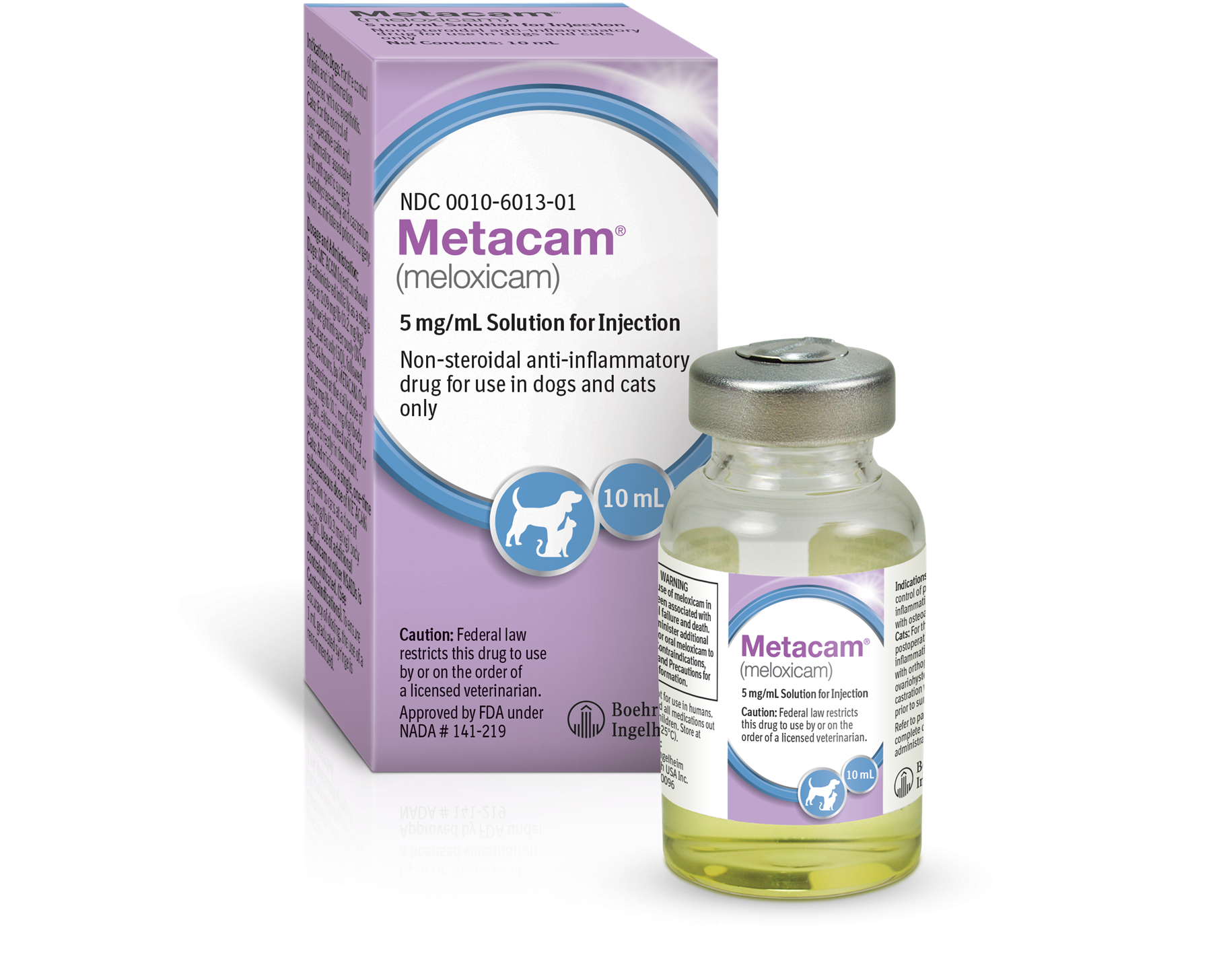 Metacam (Meloxicam) Injection for Dogs - 5 mg/mL 10 mL